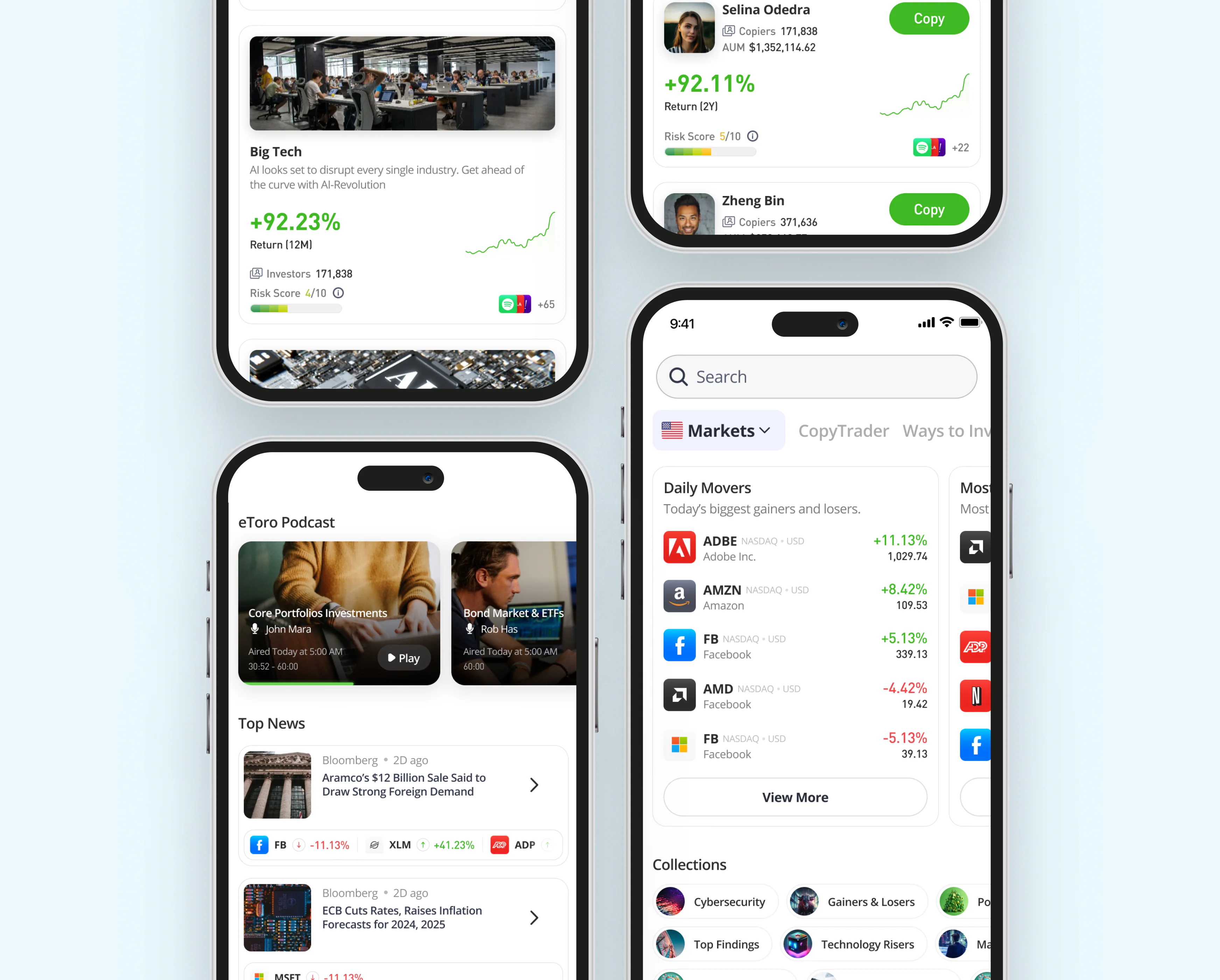 Discover components for market opportunities, news, and investor profiles