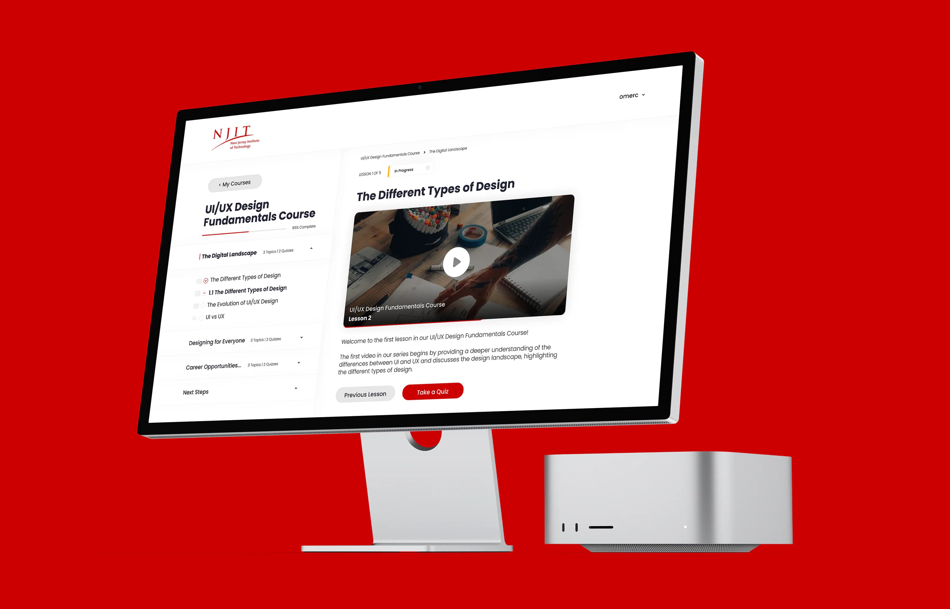 Freemium Learning System interface